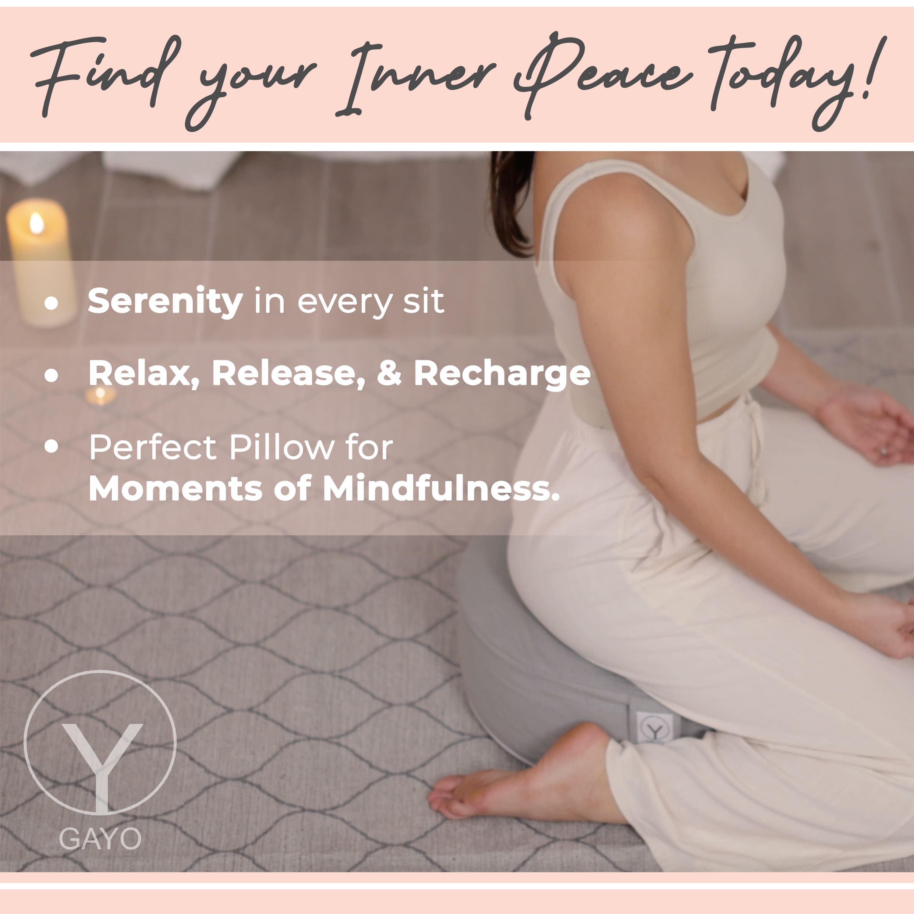 Gayo | Premium Buckwheat Meditation Cushion