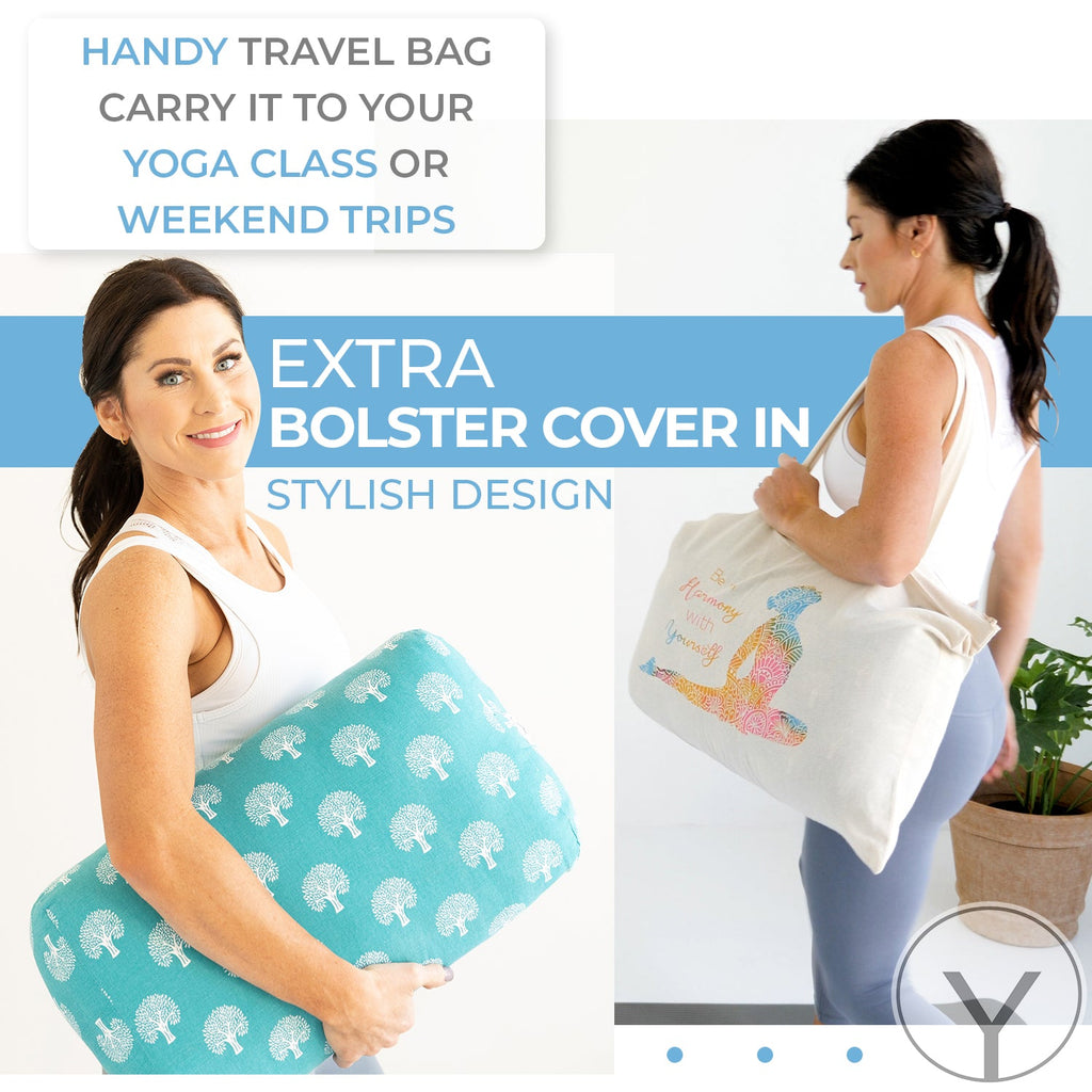 Gayo | Organic Cotton Travel Size Yoga Bolster Set