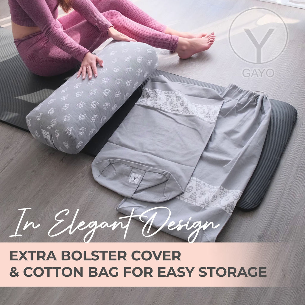 Gayo | Organic Cotton Yoga Bolster Set with Carry Bag