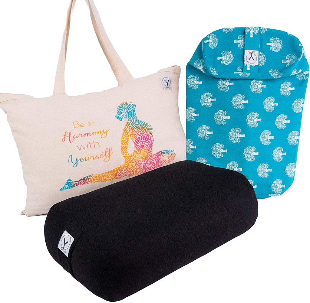 Gayo | Organic Cotton Travel Size Yoga Bolster Set