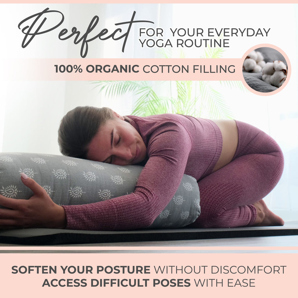 Gayo | Organic Cotton Yoga Bolster Set with Carry Bag