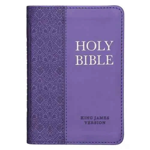 KJV Bible Mini Pocket Purple - Leather
